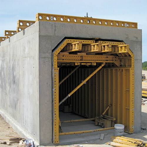 concrete box culvert being built