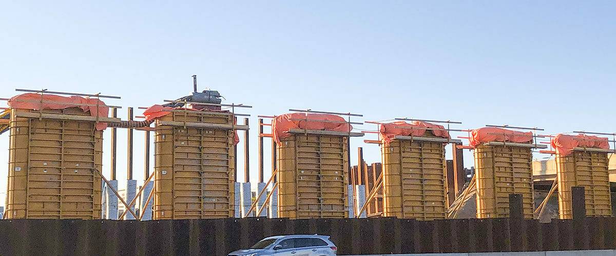 Infrastructure Construction | Bullnose Pier Formwork