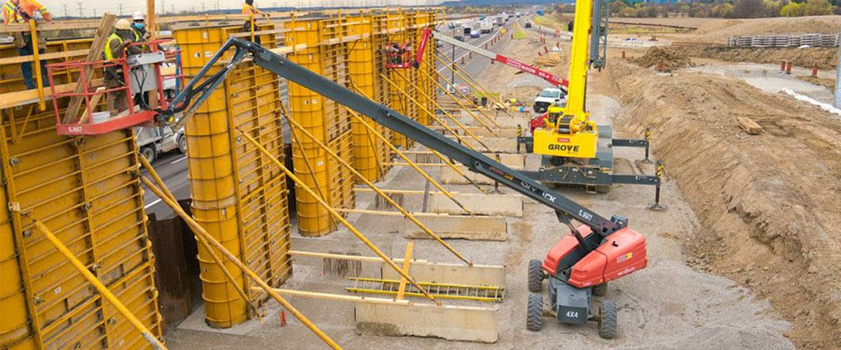 Infrastructure Construction | Bullnose Pier Formwork