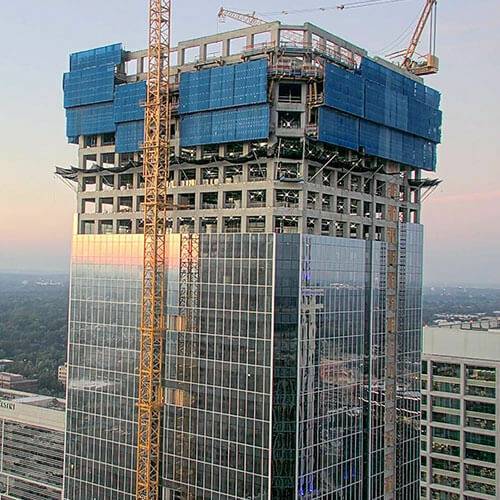 44-story high-rise building | formwork construction