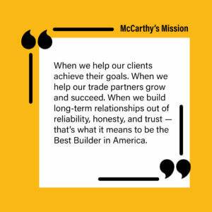 mcCarthy's Mission quote