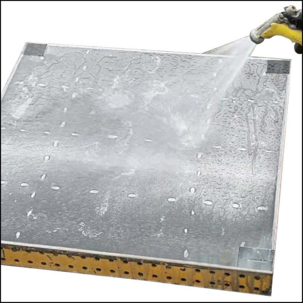 Rinse and dry of formwork release image