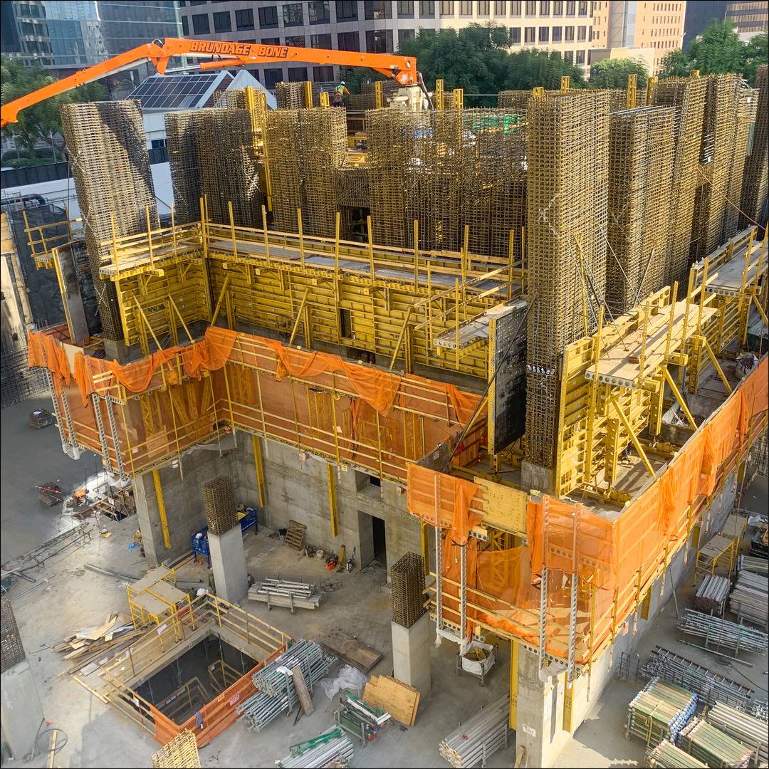 Formwork for Elevator Core Image | 960 West 7th Street | Los Angeles, California