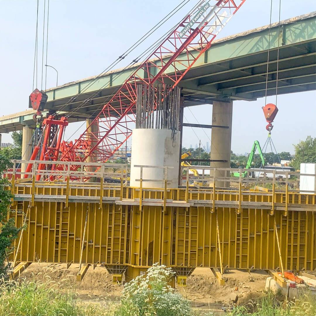 Formwork for Bridge Ramp Abutments and Wing Walls