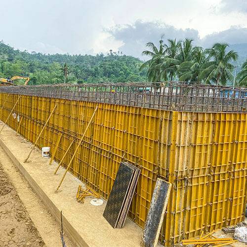 Cast-In-Place Handset Formwork | Water Treatment Plant