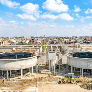 Treatment Plant using Formwork/Shuttering | Shoring for Conical Slab of Tank 