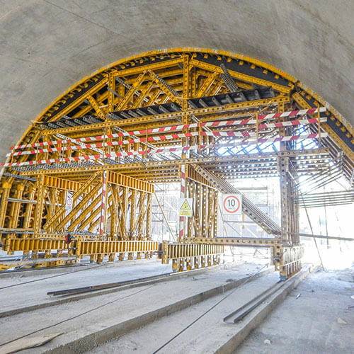 Circular Formwork System | REDI-RADIUS | Concrete Tunnel
