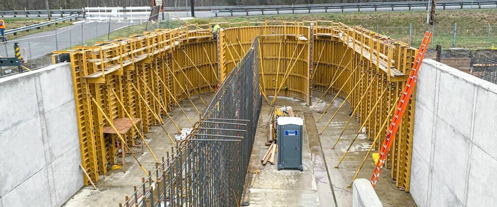Standard Formwork for Straight and Curved Walls